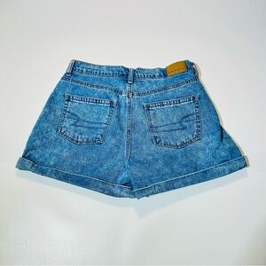 American Eagle Outfitters Blue Denim Cuffed Women's Shorts